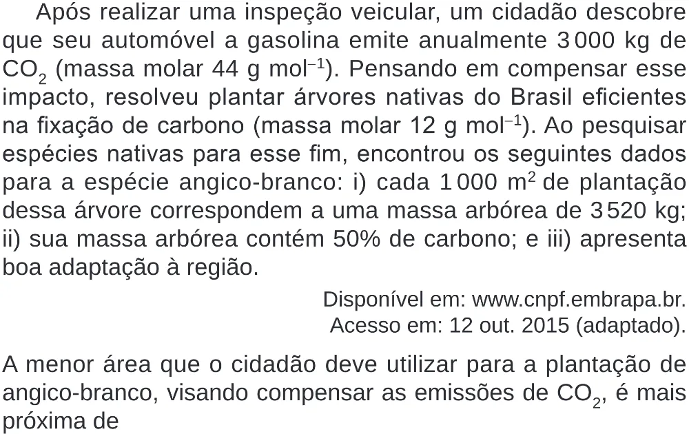 Trecho original com figura, tabela ou fórmula da questão 110 do ENEM 2024 - 2º Dia – Caderno 8 – Verde (Superampliada) – Reaplicação/PPL.