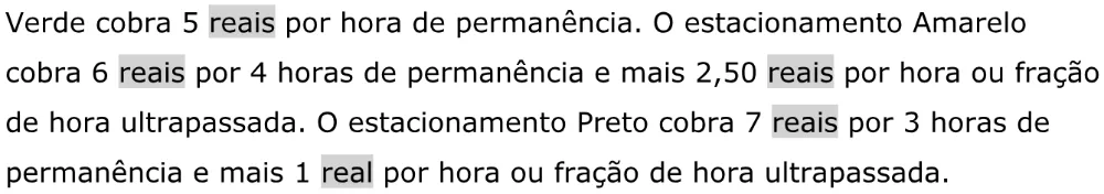 Trecho original com figura, tabela ou fórmula da questão 146 do ENEM 2023 - 2º Dia – Caderno 11 – Laranja (braile e ledor) – Aplicação Regular - Caderno 11 – Laranja – Leitor de tela (NVDA) - Matemática e suas Tecnologias.