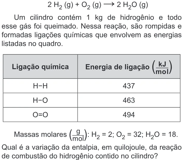 Trecho original com figura, tabela ou fórmula da questão 122 do ENEM 2019 - 2º Dia – Caderno 5 – Amarelo – Reaplicação/PPL.