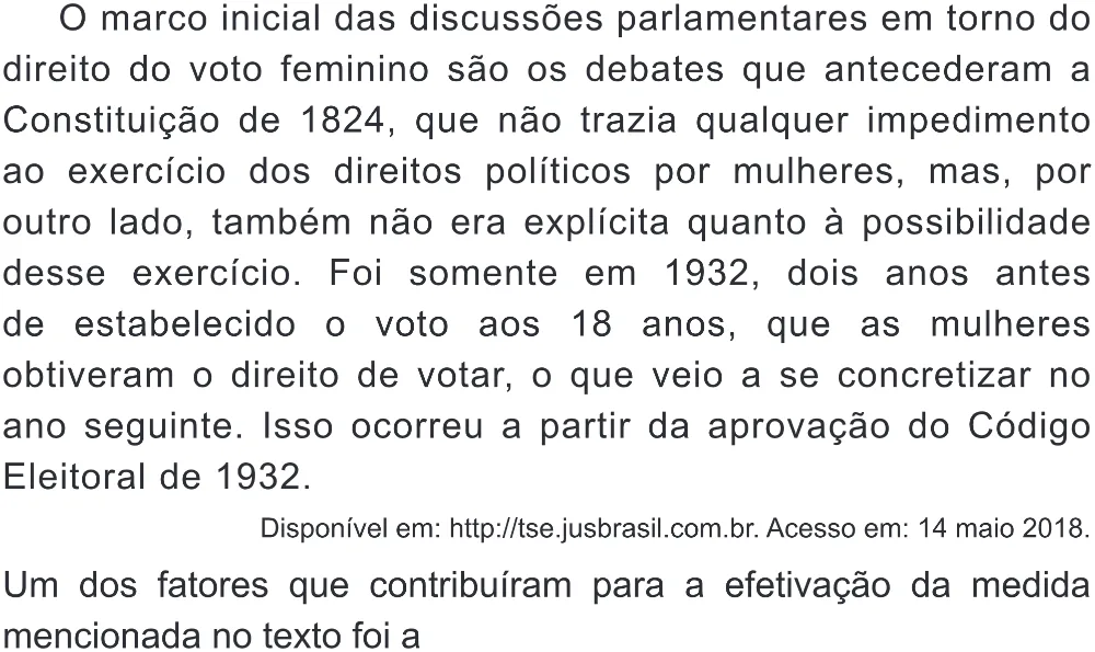 Trecho original com figura, tabela ou fórmula da questão 78 do ENEM 2018 - 1º Dia - Caderno 1 - Azul (Superampliada) – Aplicação regular.