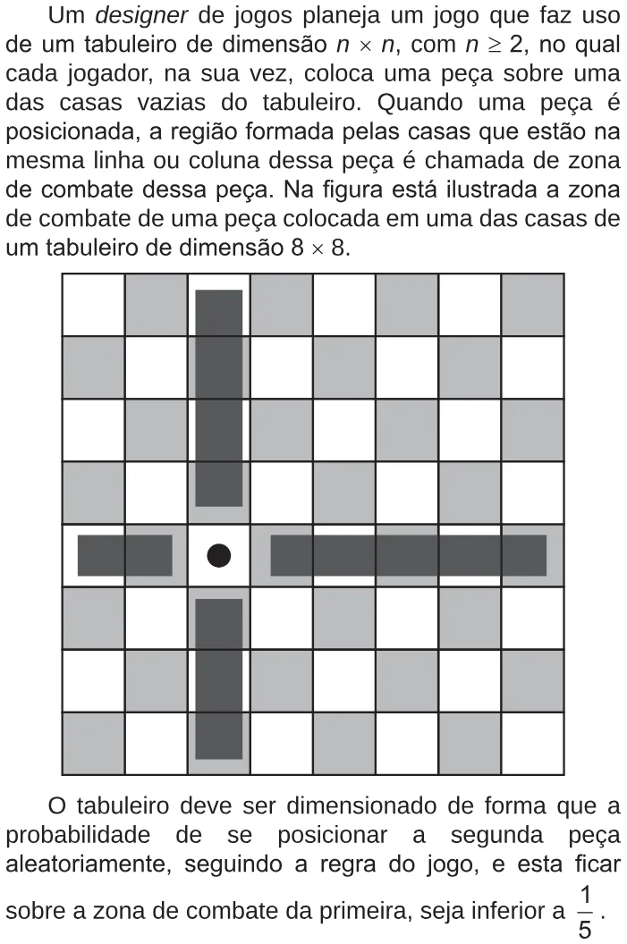 Trecho original com figura, tabela ou fórmula da questão 180 do ENEM 2018 - 2º Dia - Caderno 5 - Amarelo – Aplicação regular.