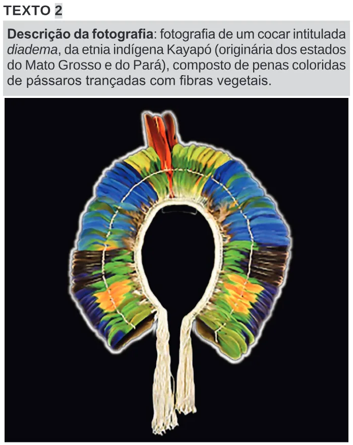 Trecho original com figura, tabela ou fórmula da questão 23 do ENEM 2024 - 1º Dia – Caderno 9 – Laranja (Braile e ledor) – Aplicação Regular.