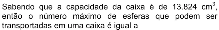 Trecho original com figura, tabela ou fórmula da questão 157 do ENEM 2009 - 2º Dia - Caderno 6 – Cinza - Ledor.