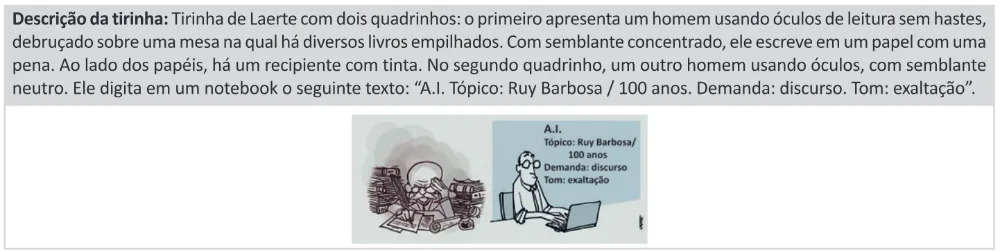 Trecho original com figura, tabela ou fórmula da questão 12 do ENEM 2025 - 1º Dia – Caderno 9 – Laranja (Braile e ledor) – Aplicação Regular - (Ledor) - Belém, Ananindeua e Marituba.