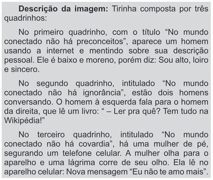 Trecho original com figura, tabela ou fórmula da questão 128 do ENEM 2013 - 2º Dia - Caderno 6 - Cinza – Ledor.