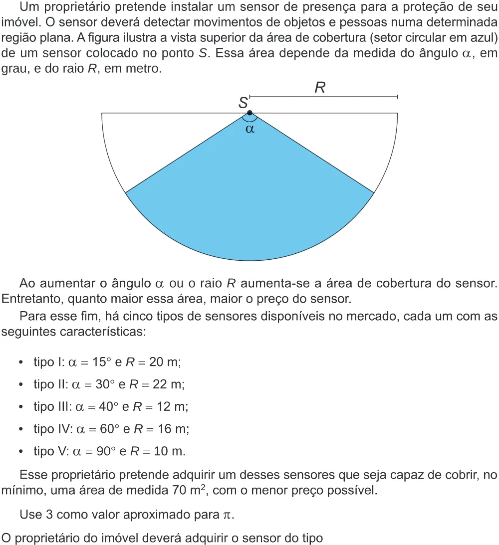 Trecho original com figura, tabela ou fórmula da questão 137 do ENEM 2024 - 2º Dia – Caderno 8 – Verde – Aplicação Regular - (Ampliada).