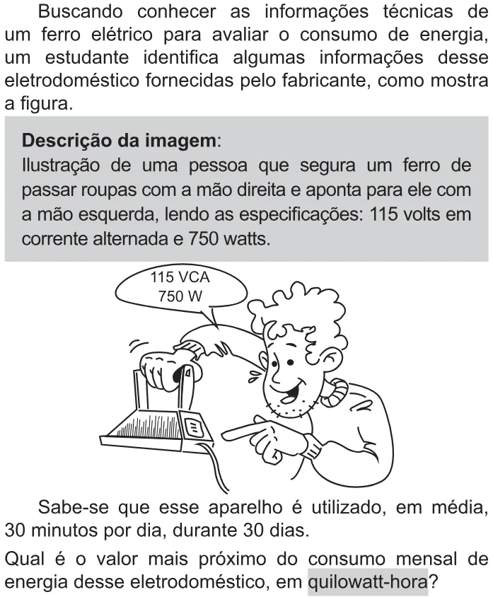 Trecho original com figura, tabela ou fórmula da questão 95 do ENEM 2021 - 2º Dia – Caderno 11 – Laranja (braile e ledor) – Reaplicação/PPL/Segunda Oportunidade.