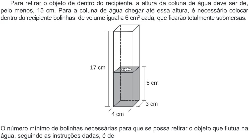 Trecho original com figura, tabela ou fórmula da questão 150 do ENEM 2020 - 2º Dia - Caderno 8 – Rosa (Ampliada) – Aplicação Regular.