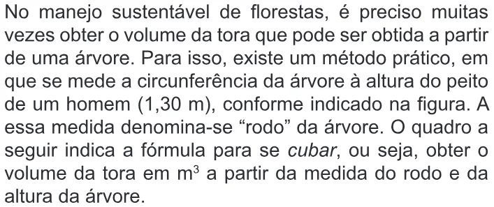 Trecho original com figura, tabela ou fórmula da questão 158 do ENEM 2010 - Dia 2 - Caderno 6 - Cinza – Aplicação regular.