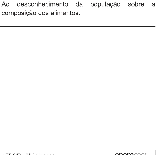 Alternativa E da questão 13 do ENEM 2021 - 1º Dia – Caderno 9 – Laranja (braile e ledor) – Reaplicação/PPL/Segunda Oportunidade.