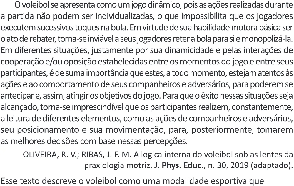 Trecho original com figura, tabela ou fórmula da questão 18 do ENEM 2025 - 1º Dia – Caderno 9 – Laranja (Braile e ledor) – Aplicação Regular - (Superampliada) - Belém, Ananindeua e Marituba.