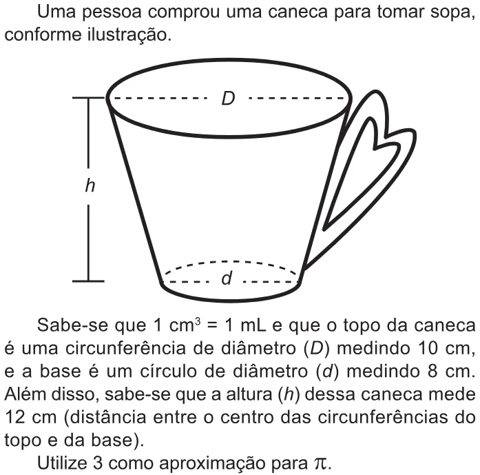 Trecho original com figura, tabela ou fórmula da questão 170 do ENEM 2021 - 2º Dia – Caderno 7 – Azul – Aplicação Regular.