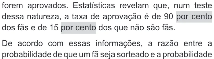 Trecho original com figura, tabela ou fórmula da questão 167 do ENEM 2017 - 2º Dia - Caderno 11 - Laranja – Reaplicação/PPL - Ledor.