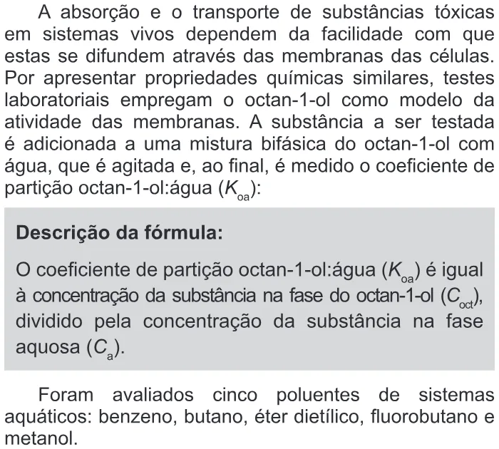 Trecho original com figura, tabela ou fórmula da questão 134 do ENEM 2017 - 2º Dia - Caderno 11 - Laranja – Reaplicação/PPL - Ledor.