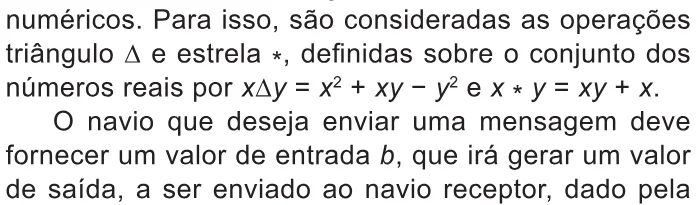 Trecho original com figura, tabela ou fórmula da questão 162 do ENEM 2021 - 2º Dia – Caderno 5 – Amarelo – Aplicação Regular.