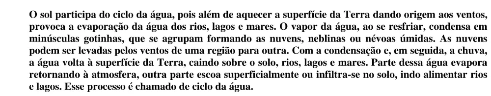 Texto, tabela, gráfico ou figura introdutória das questões 6 do ENEM 1998, reproduzida do caderno oficial.
