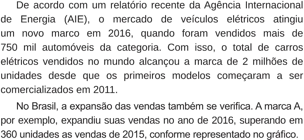Trecho original com figura, tabela ou fórmula da questão 147 do ENEM 2018 - 2º Dia - Caderno 5 – Amarelo (Superampliada) – Aplicação regular.