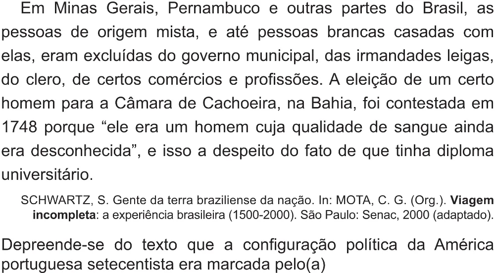 Trecho original com figura, tabela ou fórmula da questão 66 do ENEM 2021 - 1º Dia – Caderno 2 – Amarelo (Superampliada) – Reaplicação/PPL/Segunda Oportunidade.