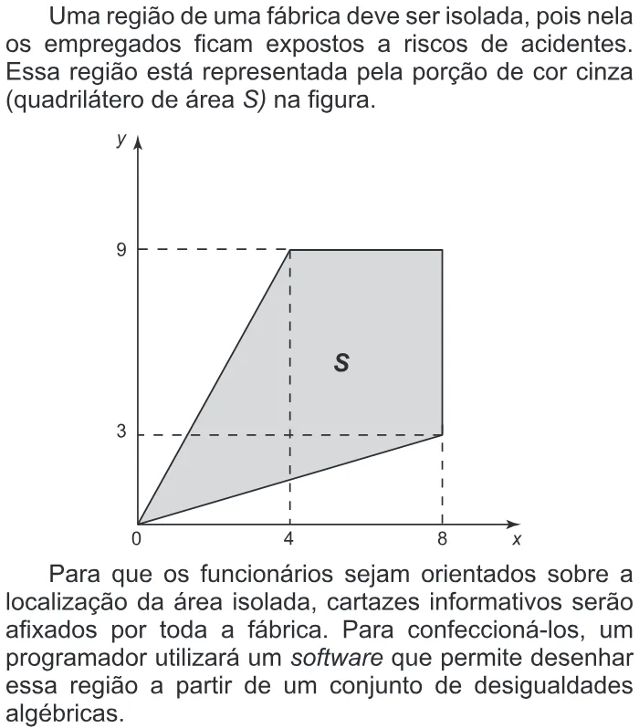 Trecho original com figura, tabela ou fórmula da questão 159 do ENEM 2016 - 2º Dia - Caderno 6 - Cinza – 2ª aplicação.