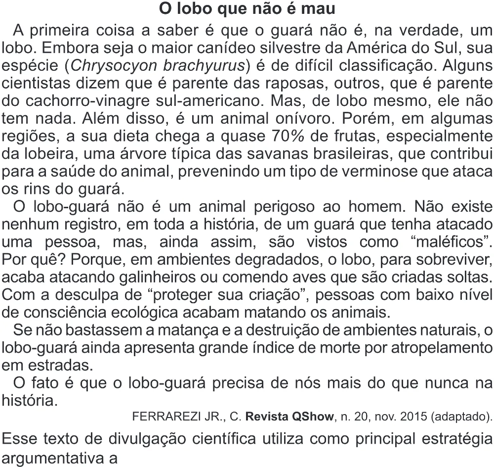 Trecho original com figura, tabela ou fórmula da questão 19 do ENEM 2022 - 1º Dia – Caderno 3 – Branco (Superampliada) – Reaplicação/PPL.