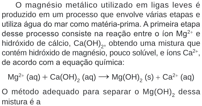Trecho original com figura, tabela ou fórmula da questão 109 do ENEM 2024 - 2º Dia – Caderno 6 – Cinza – Aplicação Regular.
