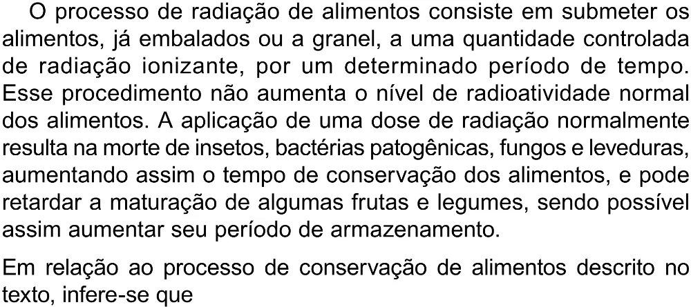 Trecho original com figura, tabela ou fórmula da questão 126 do ENEM 2023 - 2º Dia – Caderno 8 – Rosa (Superampliada) – Reaplicação/PPL.