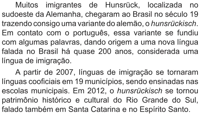 Trecho original com figura, tabela ou fórmula da questão 31 do ENEM 2021 - 1º Dia – Caderno 9 – Laranja (braile e ledor) – Reaplicação/PPL/Segunda Oportunidade.
