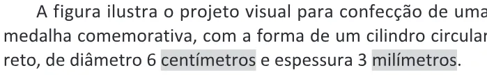 Trecho original com figura, tabela ou fórmula da questão 175 do ENEM 2025 - 2º Dia – Caderno 11 – Laranja (Braile e ledor) – Aplicação Regular - (Ledor).