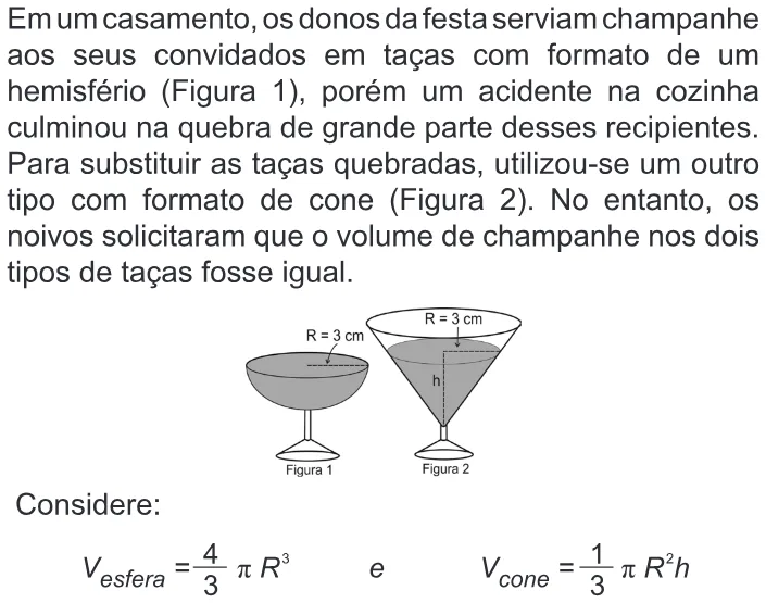 Trecho original com figura, tabela ou fórmula da questão 167 do ENEM 2010 - Dia 2 - Caderno 8 - Rosa – Aplicação regular.