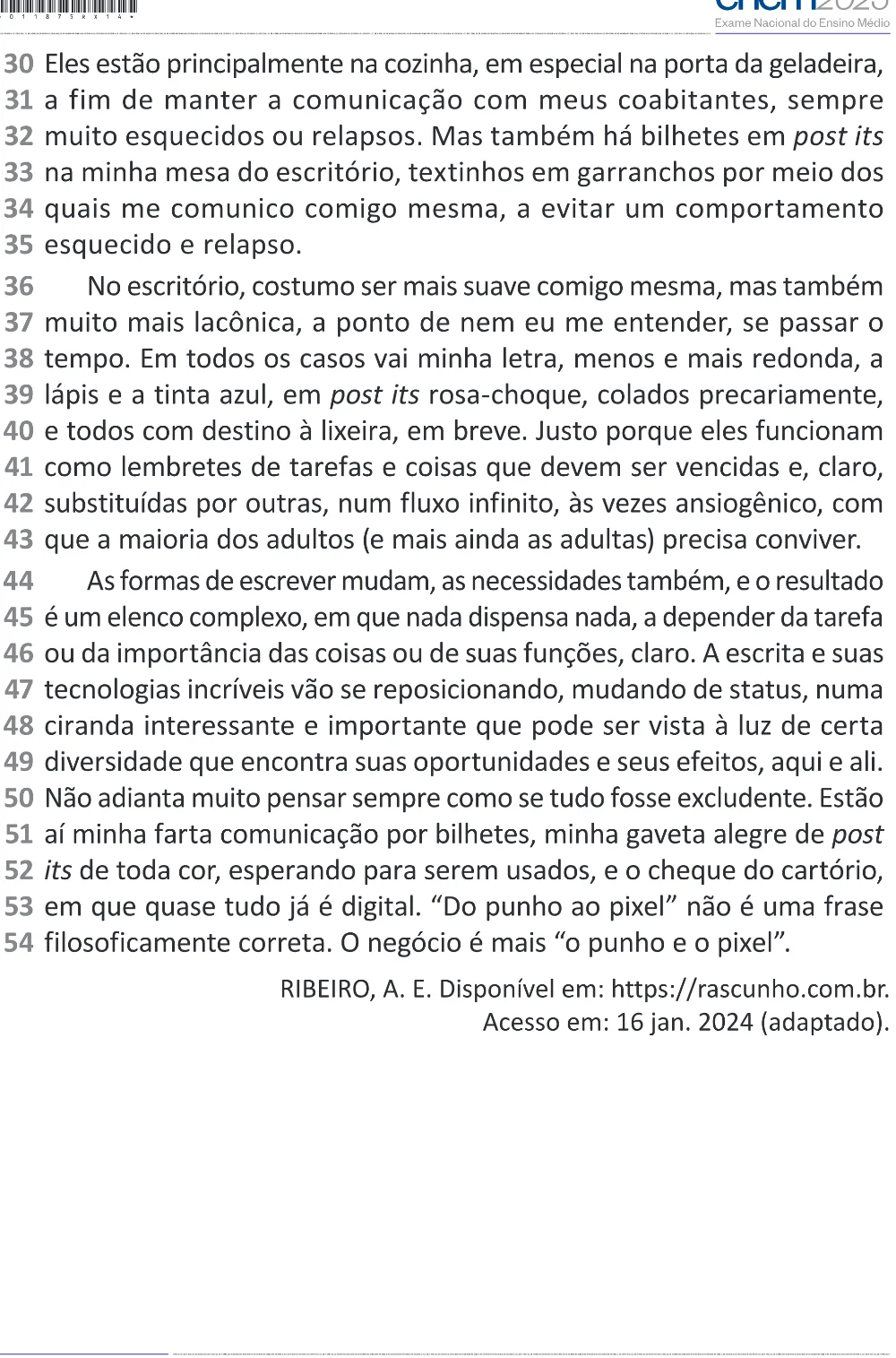 Trecho original com figura, tabela ou fórmula da questão 6 do ENEM 2025 - 1º Dia – Caderno 10 – Roxo (Libras) – Aplicação Regular - (Superampliada).