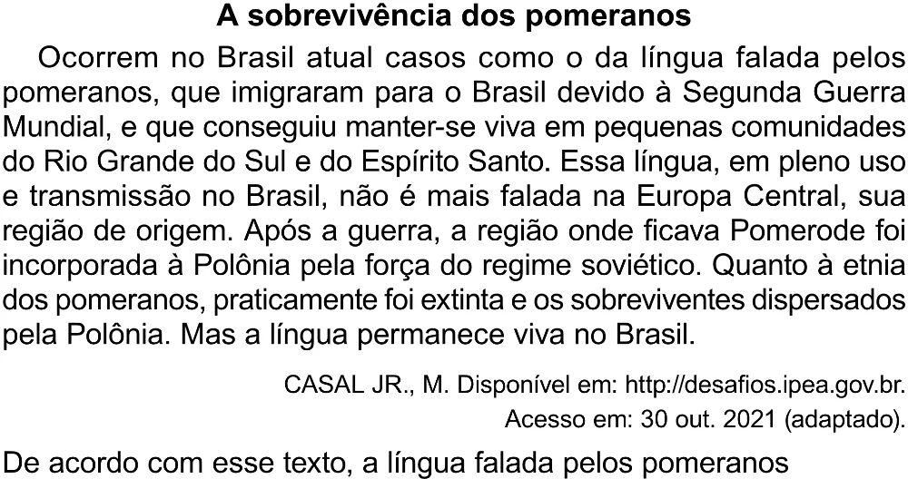 Trecho original com figura, tabela ou fórmula da questão 24 do ENEM 2023 - 1º Dia – Caderno 4 – Rosa (Superampliada) – Reaplicação/PPL.