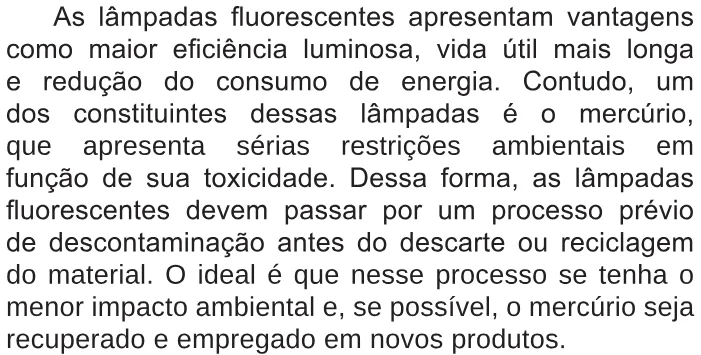 Trecho original com figura, tabela ou fórmula da questão 130 do ENEM 2017 - 2º Dia - Caderno 6 - Cinza – Reaplicação/PPL.