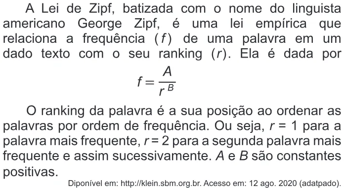 Trecho original com figura, tabela ou fórmula da questão 176 do ENEM 2020 - 2º Dia - Caderno 12 – Verde (Libras) – Aplicação Regular.