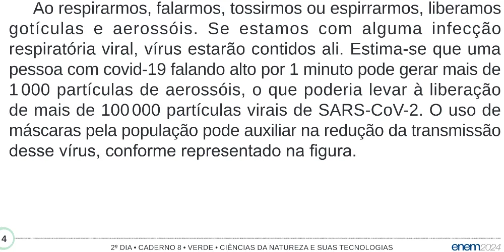 Trecho original com figura, tabela ou fórmula da questão 93 do ENEM 2024 - 2º Dia – Caderno 8 – Verde (Superampliada) – Reaplicação/PPL.