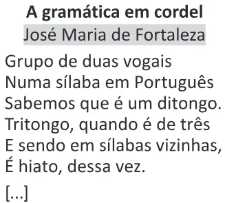 Trecho original com figura, tabela ou fórmula da questão 20 do ENEM 2025 - 1º Dia – Caderno 9 – Laranja (Braile e ledor) – Reaplicação - (Ledor).