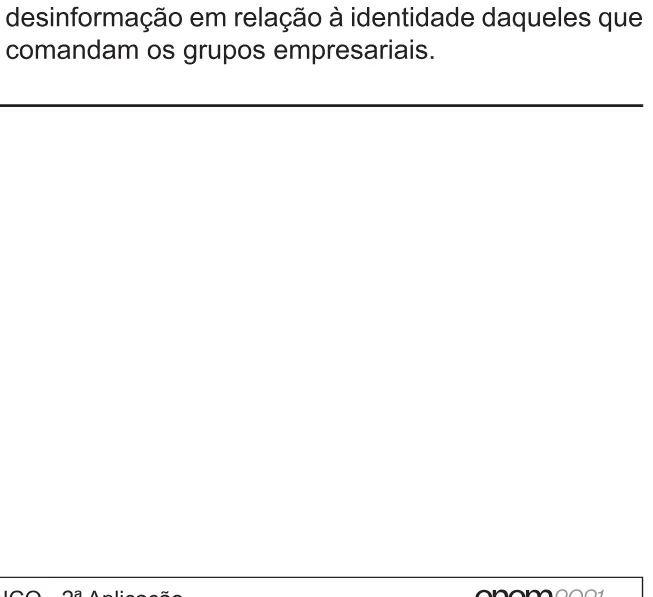 Alternativa E da questão 18 do ENEM 2021 - 1º Dia – Caderno 3 – Branco – Reaplicação/PPL/Segunda Oportunidade.