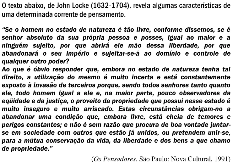 Alternativa E da questão 51 do ENEM 2000 - Caderno Amarelo.