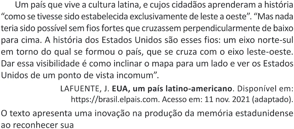 Trecho original com figura, tabela ou fórmula da questão 85 do ENEM 2025 - 1º Dia – Caderno 9 – Laranja (Braile e ledor) – Reaplicação - (Superampliada).