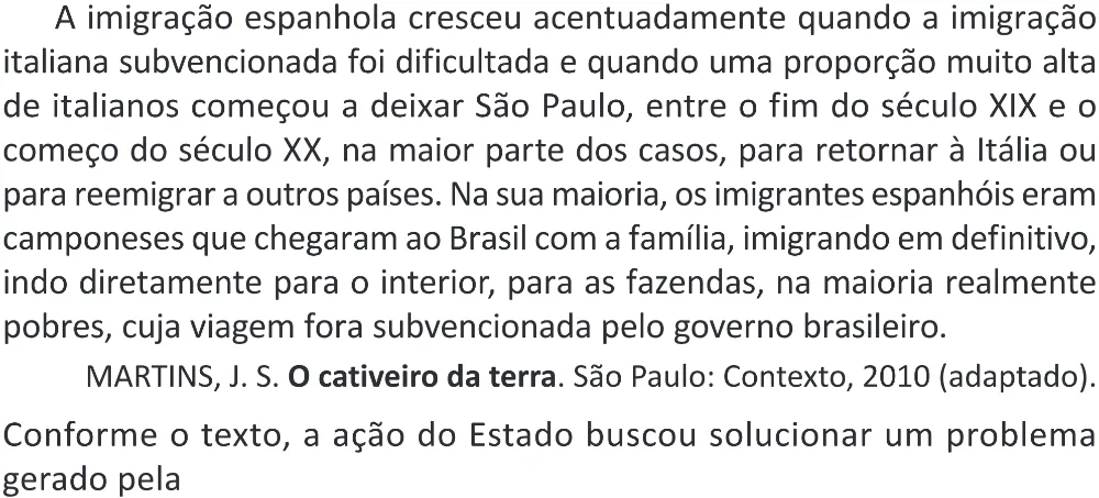 Trecho original com figura, tabela ou fórmula da questão 60 do ENEM 2025 - 1º Dia – Caderno 9 – Laranja (Braile e ledor) – Aplicação Regular - (Superampliada) - Belém, Ananindeua e Marituba.
