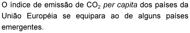 Alternativa A da questão 29 do ENEM 2006 - Caderno Amarelo.
