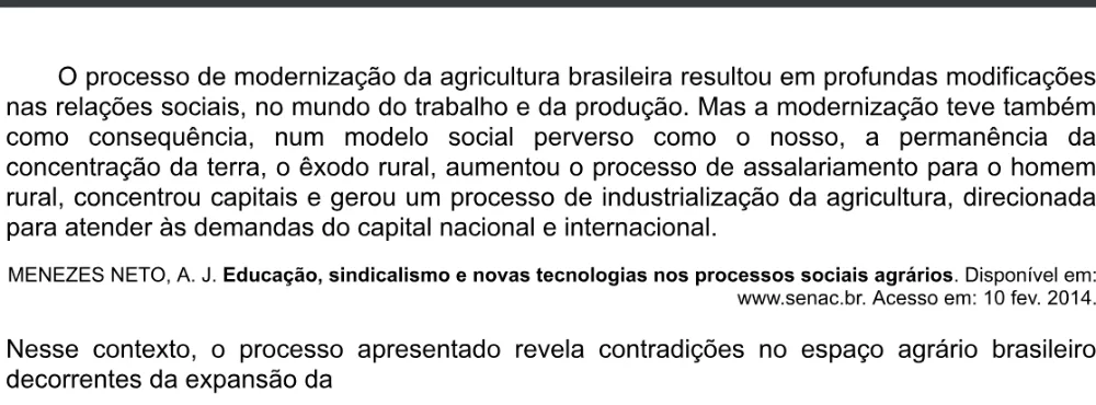 Trecho original com figura, tabela ou fórmula da questão 65 do ENEM 2020 - 1º Dia - Caderno 4 – Rosa – Espanhol – Aplicação digital.