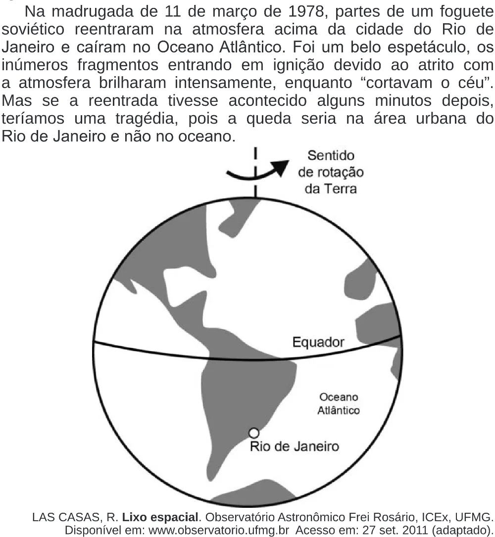 Trecho original com figura, tabela ou fórmula da questão 122 do ENEM 2019 - 2º Dia – Caderno 6 – Cinza (Superampliada) – Aplicação Regular.