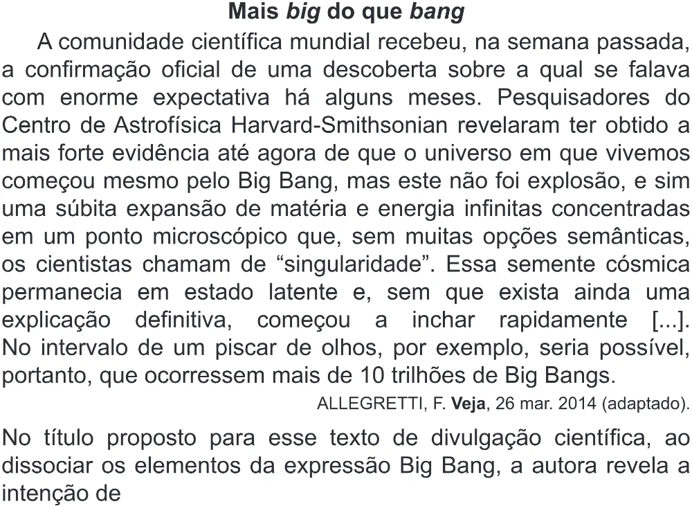 Trecho original com figura, tabela ou fórmula da questão 27 do ENEM 2018 - 1º Dia - Caderno 1 - Azul (Superampliada) – Aplicação regular.