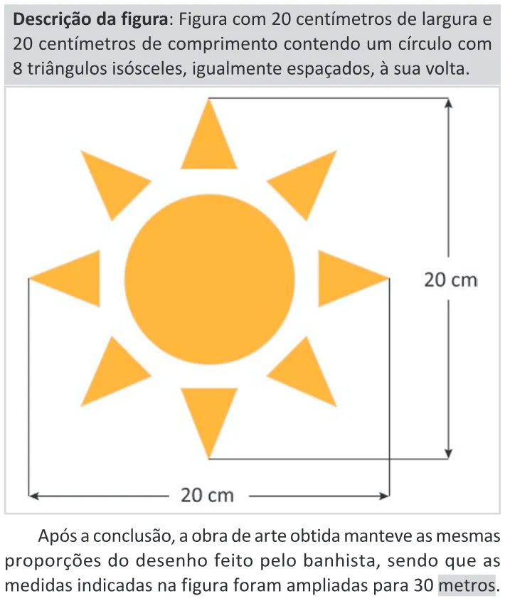Trecho original com figura, tabela ou fórmula da questão 161 do ENEM 2025 - 2º Dia – Caderno 11 – Laranja (Braile e ledor) – Aplicação Regular - (Ledor).