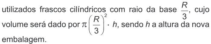 Trecho original com figura, tabela ou fórmula da questão 156 do ENEM 2016 - 2º Dia - Caderno 7 - Azul – 2ª aplicação.