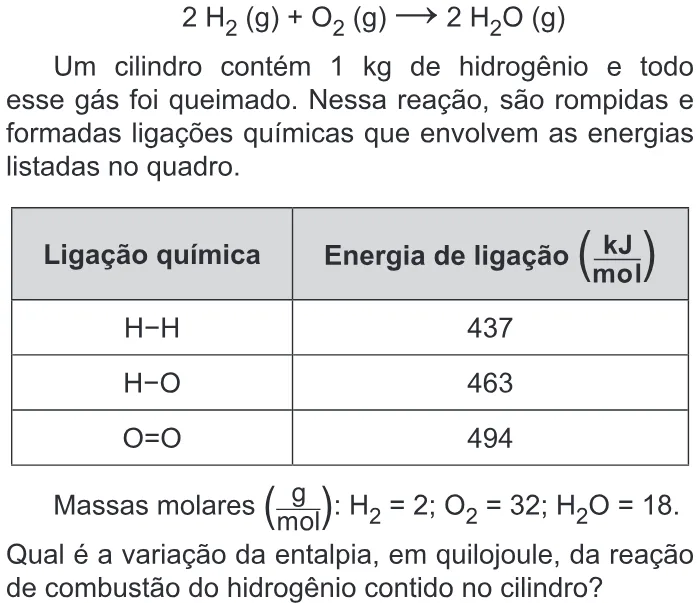 Trecho original com figura, tabela ou fórmula da questão 107 do ENEM 2019 - 2º Dia – Caderno 6 – Cinza – Reaplicação/PPL.