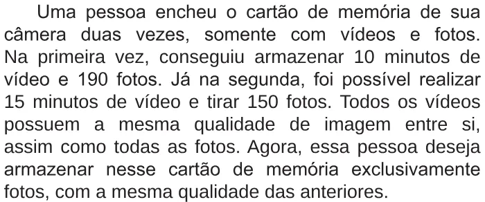 Trecho original com figura, tabela ou fórmula da questão 175 do ENEM 2017 - 2º Dia - Caderno 6 - Cinza – Reaplicação/PPL.