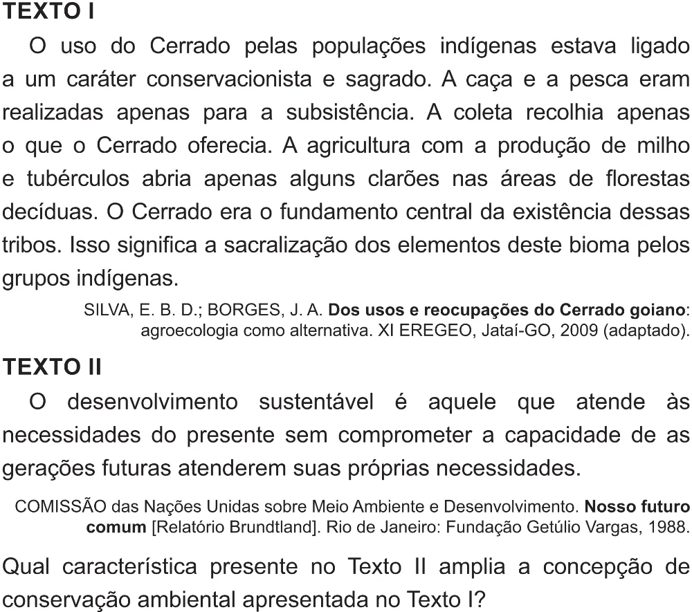 Trecho original com figura, tabela ou fórmula da questão 65 do ENEM 2021 - 1º Dia – Caderno 2 – Amarelo (Superampliada) – Reaplicação/PPL/Segunda Oportunidade.