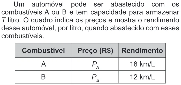 Trecho original com figura, tabela ou fórmula da questão 164 do ENEM 2018 - 2º Dia - Caderno 20 - Rosa - Reaplicação/PPL.