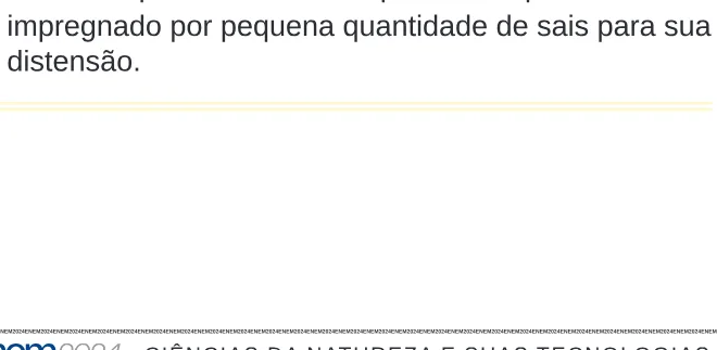 Alternativa E da questão 134 do ENEM 2024 - 2º Dia – Caderno 5 – Amarelo – Aplicação Regular.